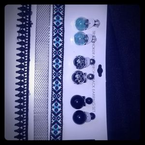 Trio Earrings and Chocker Set